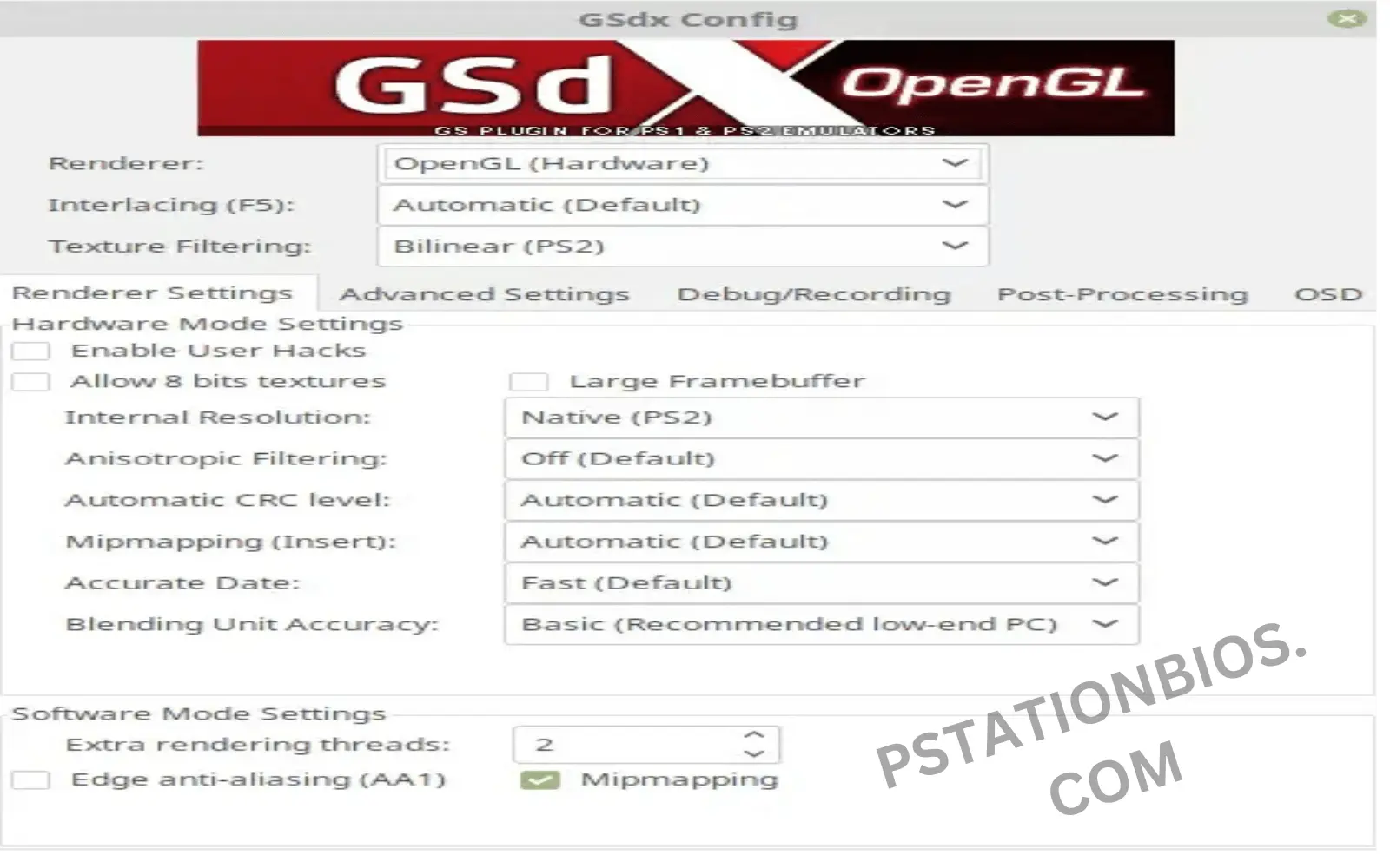 GSdx PLUGIN FOR PCSX2