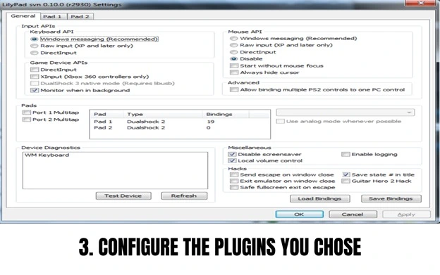 configure the plugins